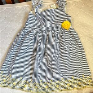 Penelope Mack Blue and White Sleeveless Sundress